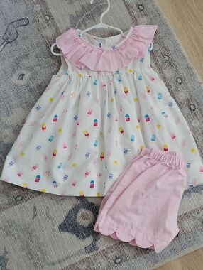 Cecil and Lou Girls Matching Set Ice Cream Popsicle Outfit Sz6